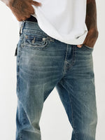 True Religion SN Rocco Skinny Fit Blue Mid-Rise Solid Jeans