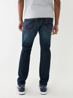 True Religion Men Rocco Supet T Blue Solid Slim Fit Jeans