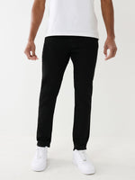 True Religion Men Black Mid-rise Skinny Fit Jeans