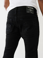 True Religion Men Black Mid-rise Skinny Fit Jeans