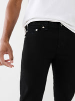 True Religion Men Black Mid-rise Skinny Fit Jeans