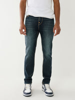 True Religion Men Blue Rocco Super T Slim Fit Faded Jeans