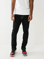 True Religion Men Black Rocco Slim Fit Jeans