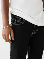 True Religion Men Black Rocco Slim Fit Jeans