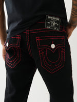 True Religion Men Super T Ricky Straight Fit Mid Rise Jeans