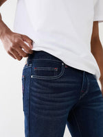 True Religion SN Rocco Skinny Fit Blue Mid-Rise Solid Jeans