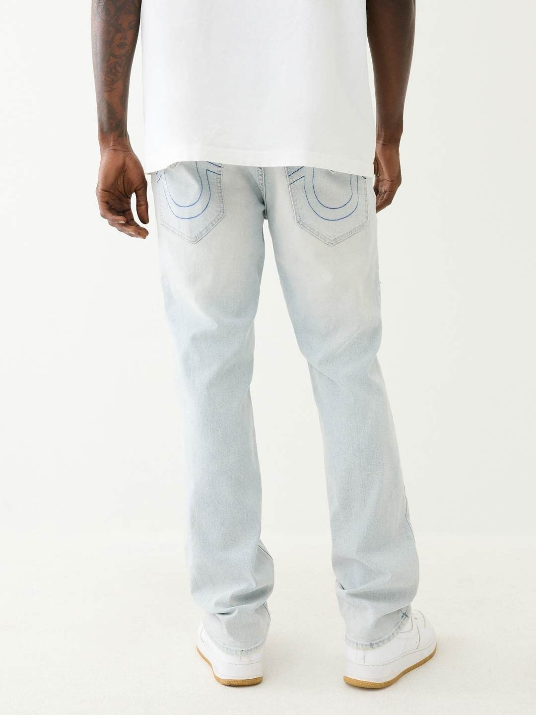 True Religion Men SN Ricky Straight Fit Light Wash Jeans