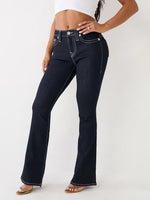 True Religion SN Becca Bootcut Blue Mid-Rise Solid Jeans
