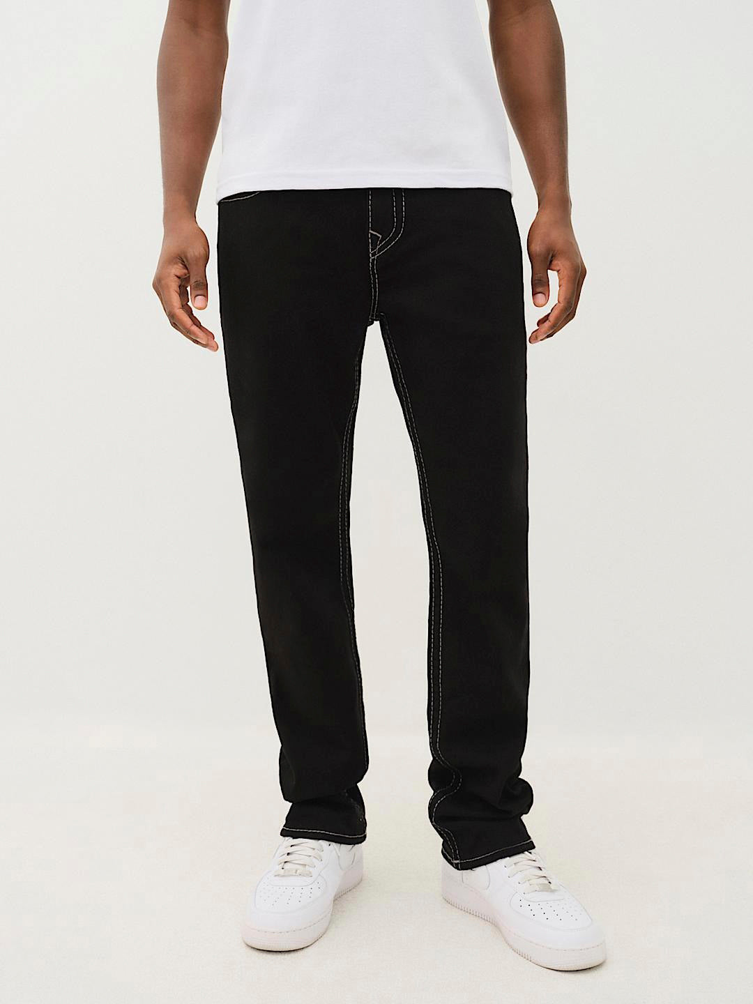 True Religion Men BIG T Ricky Straight Fit Mid Rise Jeans