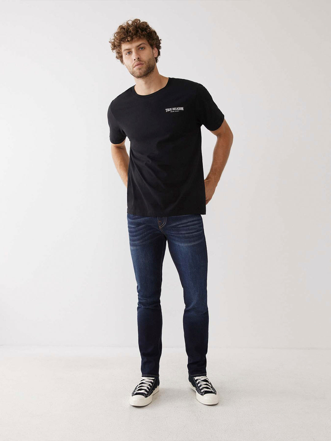 True Religion Men SN Rocco Slim Fit Dark Wash Jeans