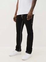 True Religion Men Super T Ricky Straight Fit Mid Rise Jeans
