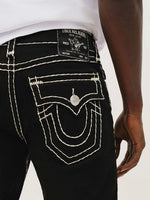 True Religion Men Super T Ricky Straight Fit Mid Rise Jeans