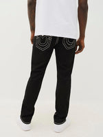True Religion Men Super T Ricky Straight Fit Mid Rise Jeans