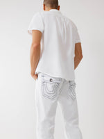 True Religion Men Super T Ricky Straight Fit Mid Rise Jeans