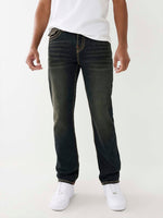 True Religion Men Super T Ricky Straight Fit Dark Wash Jeans