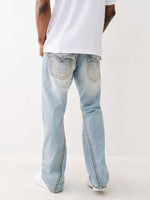 True Religion Men Super T Joey Flared Fit Light Wash Jeans