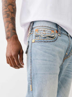 True Religion Men Super T Joey Flared Fit Light Wash Jeans