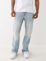 True Religion Men Super T Joey Flared Fit Light Wash Jeans