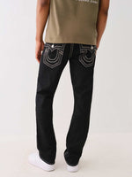 True Religion Men Big QT Ricky Straight Fit Mid Rise Jeans