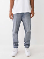 True Religion Men Super T Rocco Slim Fit Light Wash Jeans
