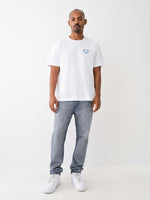 True Religion Men Super T Rocco Slim Fit Light Wash Jeans