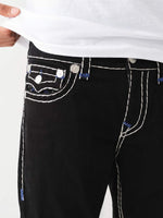 True Religion Men Super T Ricky Straight Fit Mid Rise Jeans