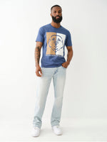 True Religion Men BIG T Billy Bootcut Fit Light Wash Jeans