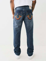 True Religion Men SN Ricky Straight Fit Dark Wash Jeans