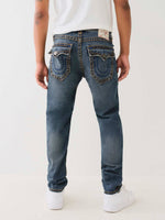 True Religion Men Super T Rocco Slim Fit Dark Wash Jeans