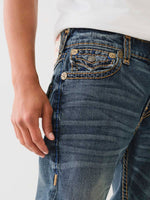 True Religion Men Super T Rocco Slim Fit Dark Wash Jeans