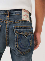 True Religion Men Super T Rocco Slim Fit Dark Wash Jeans