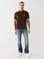 True Religion Men Big T Billy Bootcut Fit Medium Wash Jeans