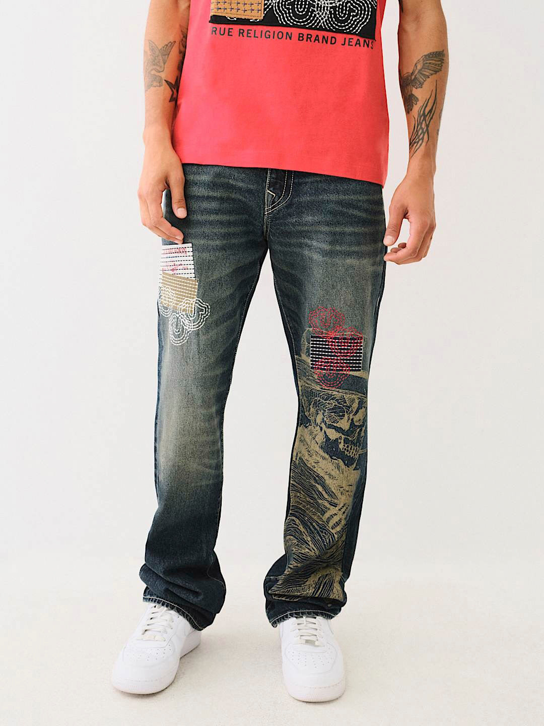 True Religion Men SN Billy Bootcut Fit Dark Wash Jeans