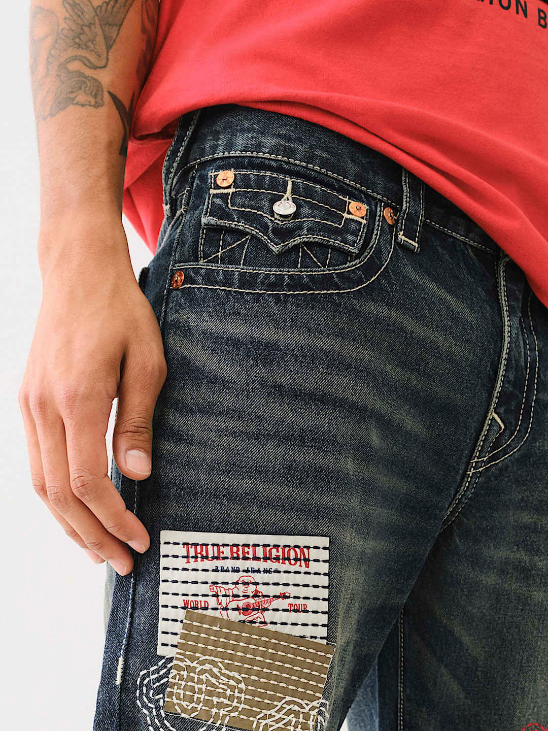 True Religion Men SN Billy Bootcut Fit Dark Wash Jeans