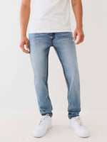 True Religion Men Super T Rocco Slim Fit Light Wash Jeans
