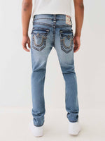 True Religion Men Super T Rocco Slim Fit Light Wash Jeans