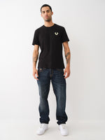 True Religion Men Big T Ricky Straight Fit Medium Wash Jeans