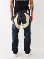 True Religion Men Big T Ricky Straight Fit Medium Wash Jeans