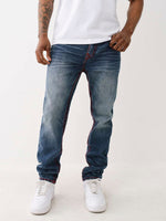 True Religion Men Super T Rocco Slim Fit Medium Wash Jeans