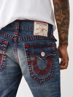 True Religion Men Super T Rocco Slim Fit Medium Wash Jeans