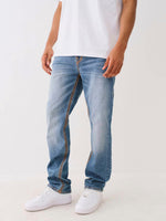True Religion Men Super QT Ricky Straight Fit Medium Wash Jeans