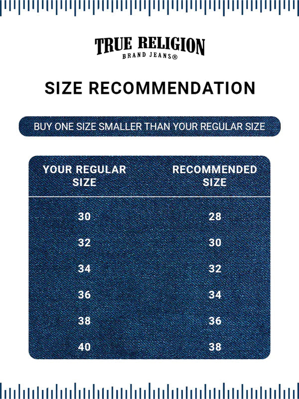 True Religion Men Super QT Ricky Straight Fit Medium Wash Jeans