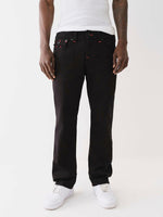 True Religion Men Embroidered Ricky Straight Fit Mid Rise Jeans