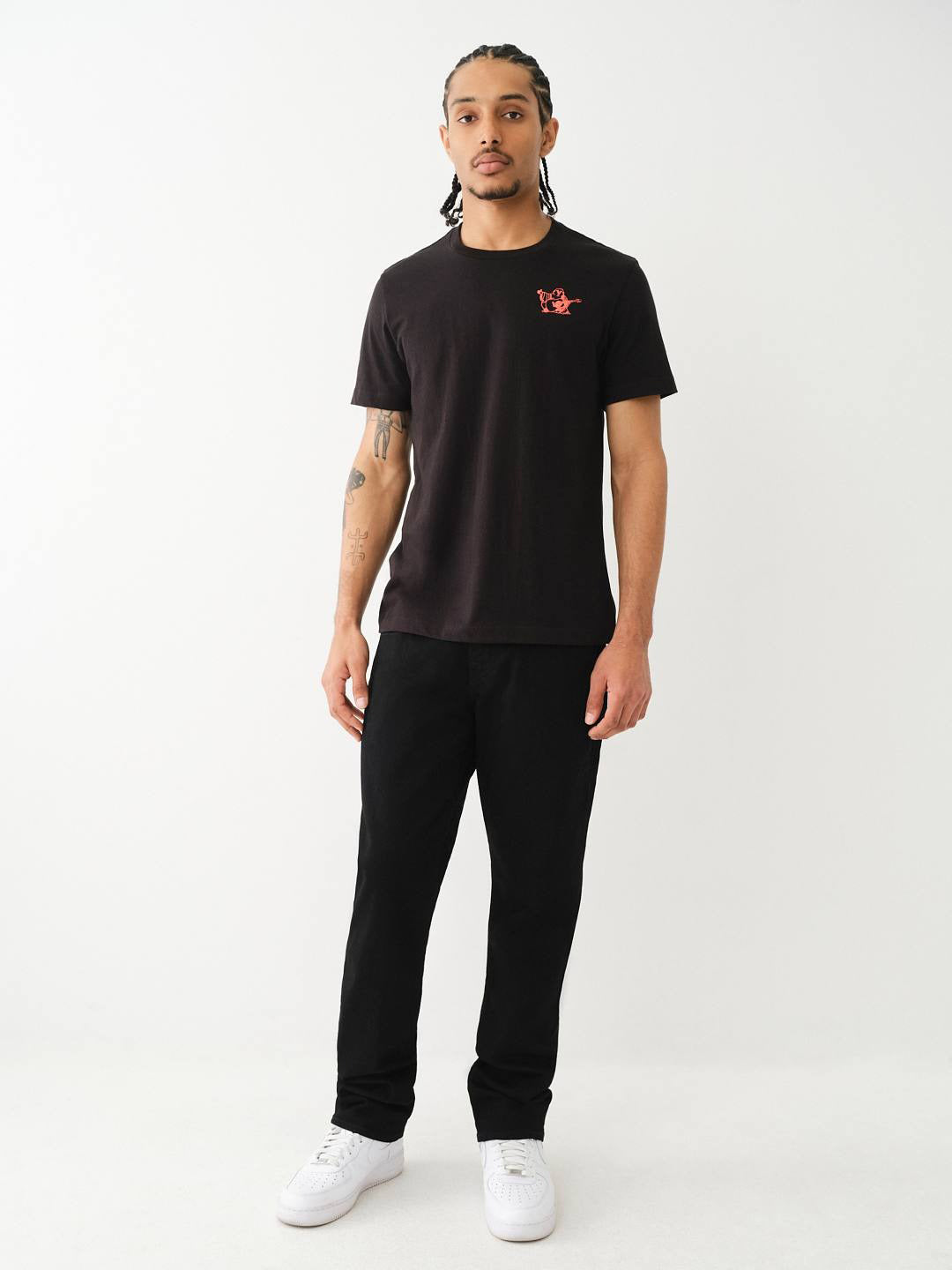 True Religion Men SN Ricky Straight Fit Mid Rise Jeans