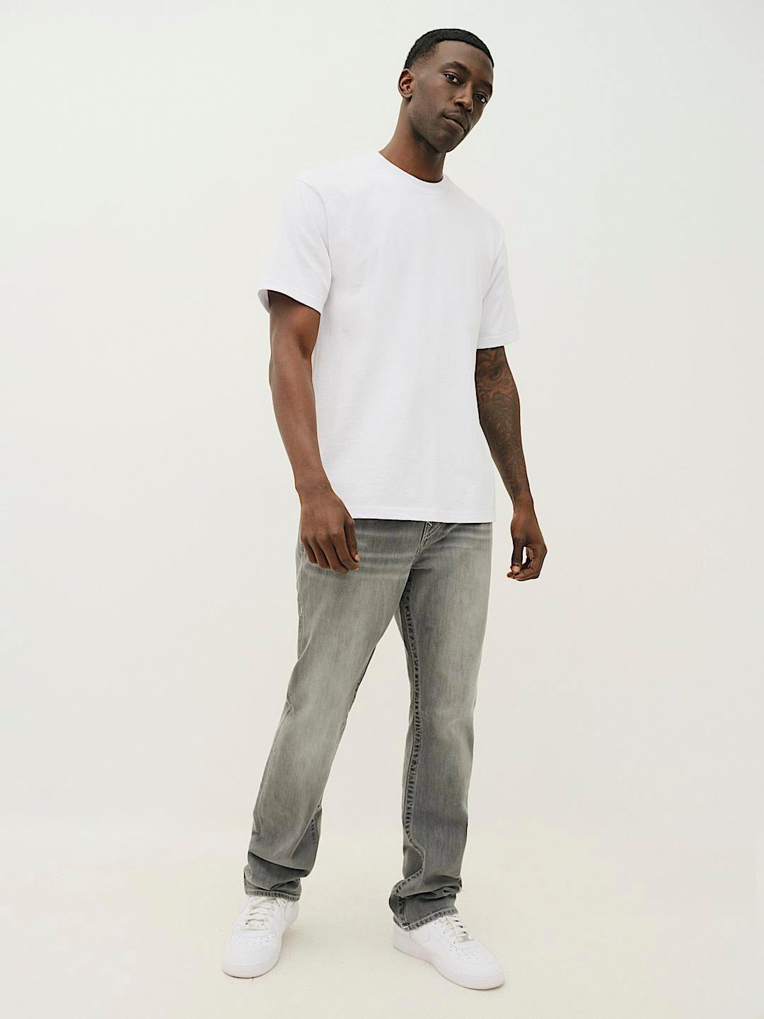 True Religion Men SN Ricky Straight Fit Mid Rise Jeans