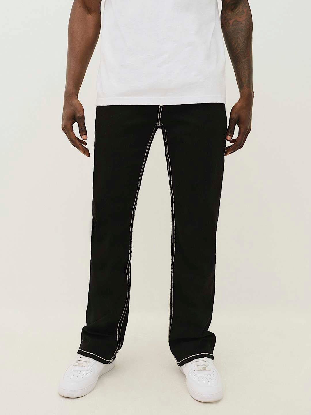 True Religion Men Super T Billy Bootcut Fit Mid Rise Jeans