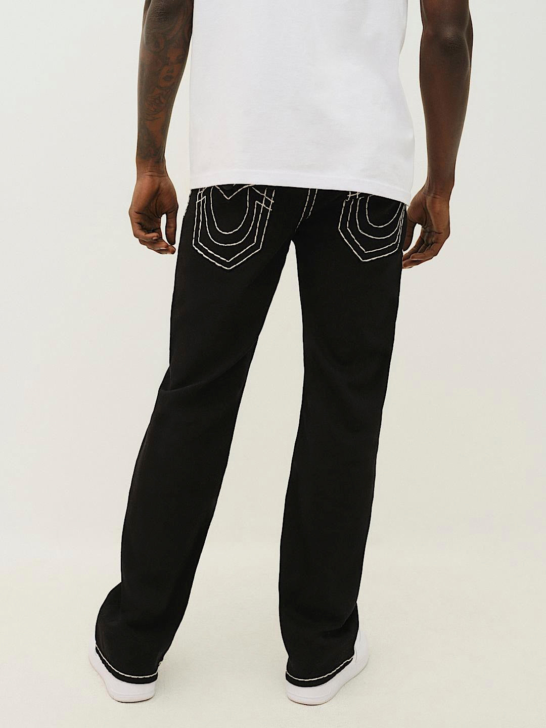 True Religion Men Super T Billy Bootcut Fit Mid Rise Jeans