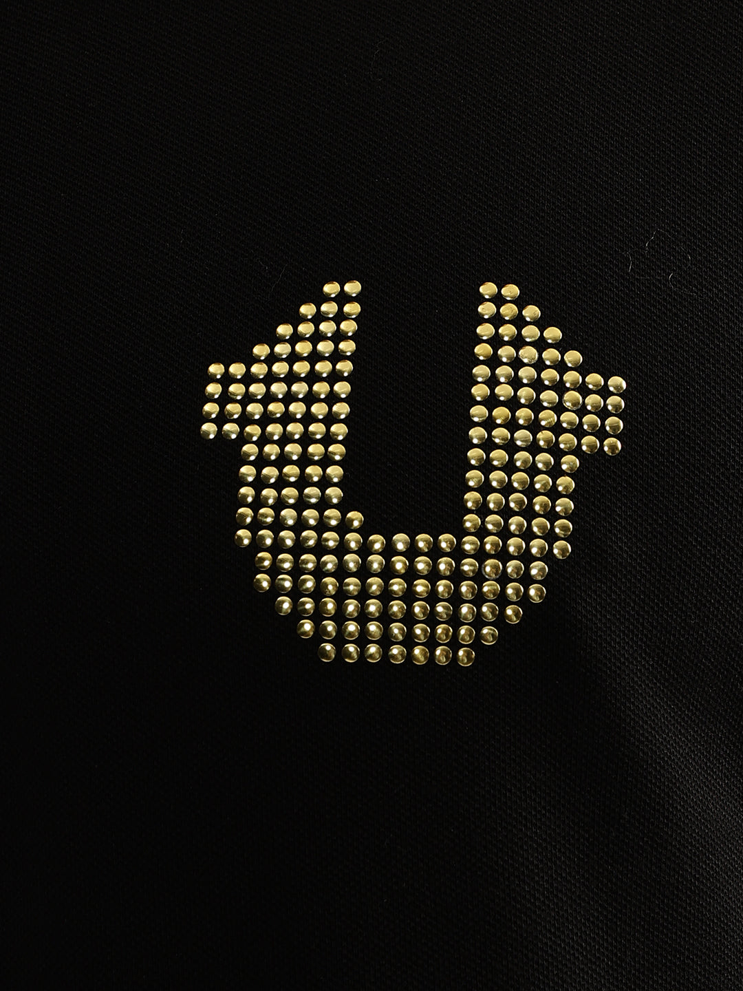 True Religion Men Black Solid Polo Collar Short Sleeves Tshirt