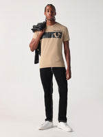 True Religion Men Printed Round Neck Short Sleeves Tshirt