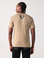 True Religion Men Printed Round Neck Short Sleeves Tshirt